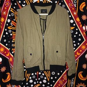 Green Bomber Jacket